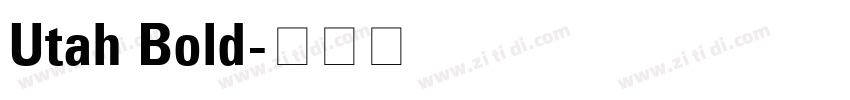 Utah Bold字体转换